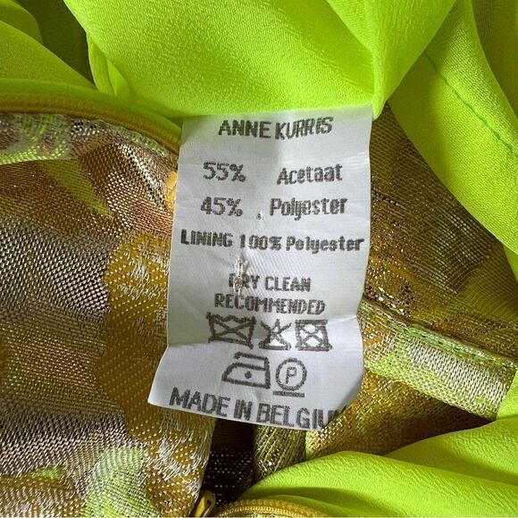 ANNE KURRIS High Belgium Designer Floral Mini Skirt Size 12 - Picture 8 of 8